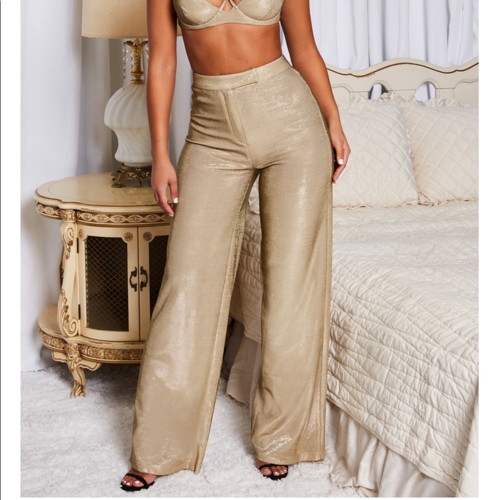 Oh Polly dancing queen metallic trousers
